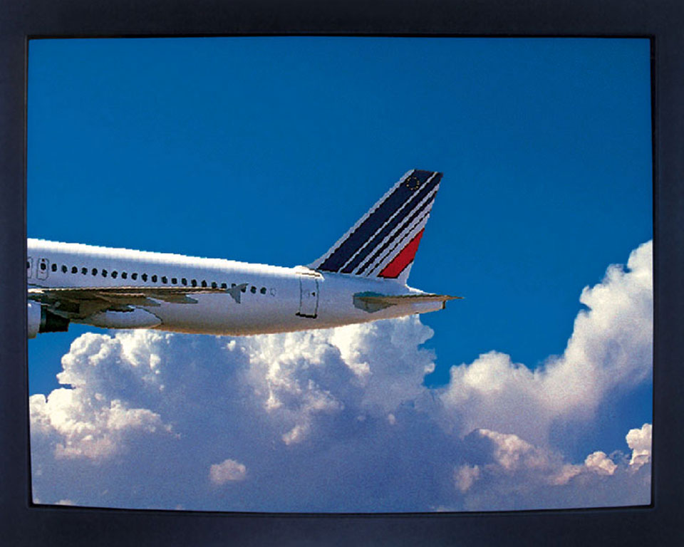 Claude Closky, ‘Air Traffic’, 1998, monitor, dvd, dvd player, stereo amplifier and speakers, loop. Exhibition view ‘Weekend’, The Deep Gallery, Tokyo. 11 January - 20 February 1999. Curated by Makoto Ohrui